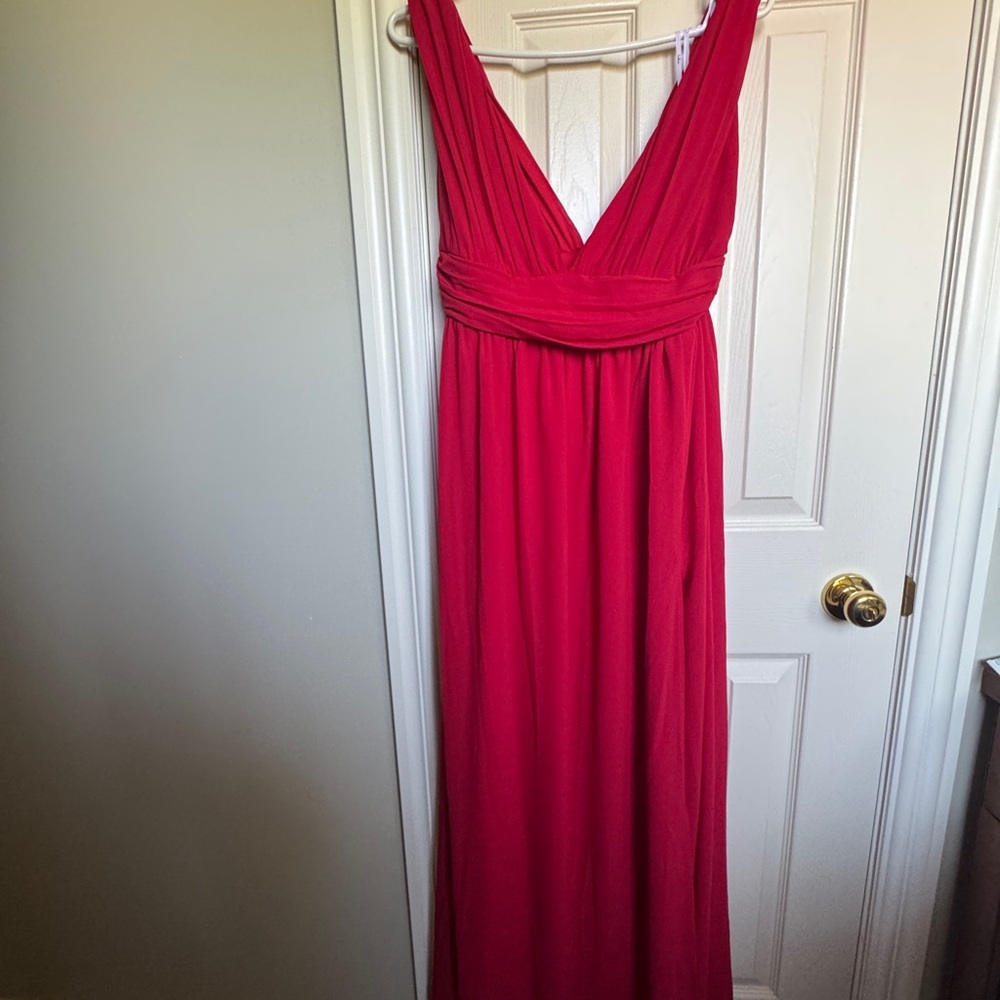 Elegant Red Evening Gown